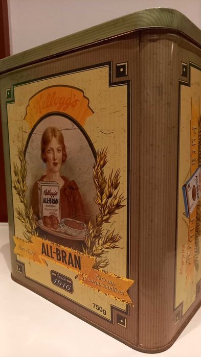 Antiguidade - Caixa metálica Kellog's All-Bran