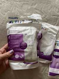 Пакеты для хранения грудного молока Philips Avent и вкладыши в подарок