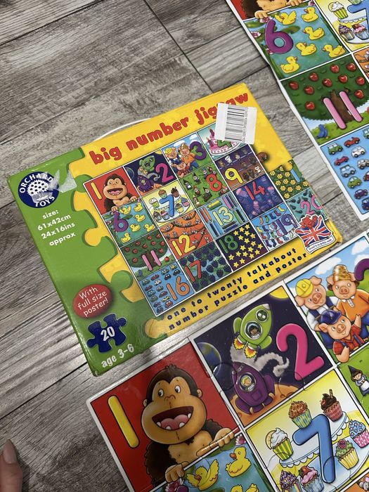 Великий пазл Orchard Toys Big Number . Числа від 1 до 20