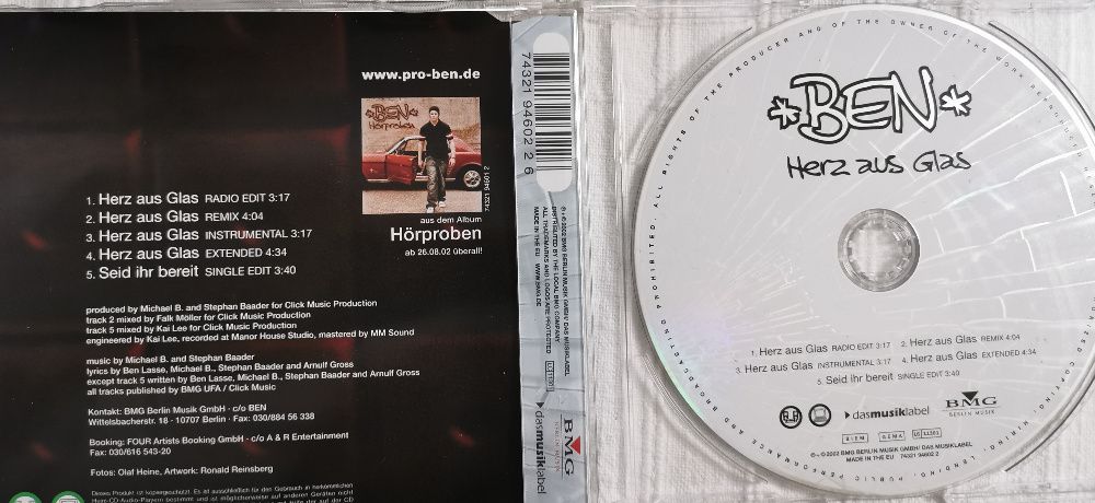 CD - Ben - Herz Aus Glas