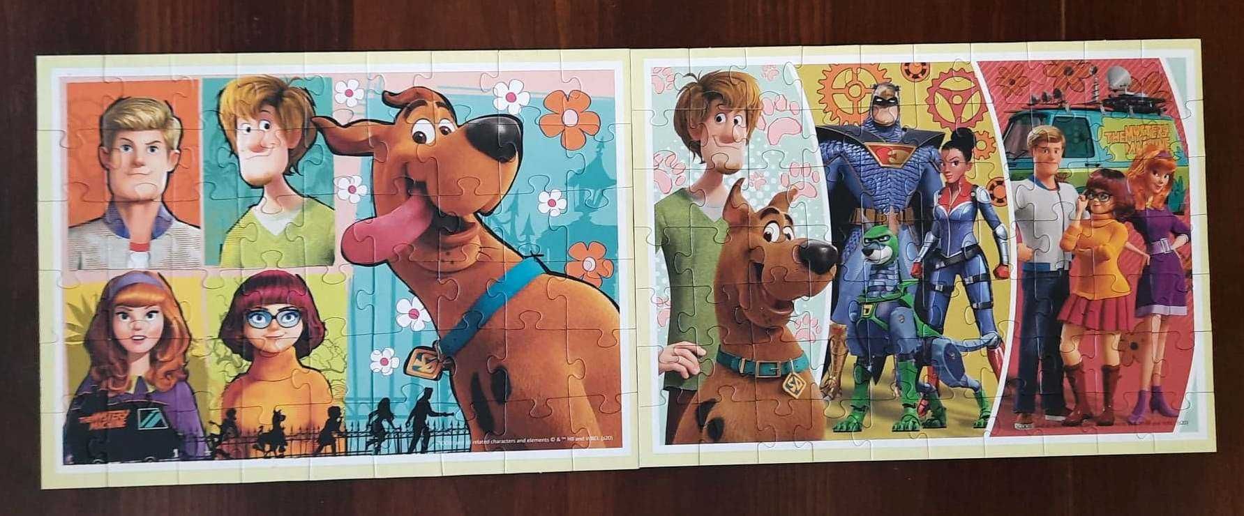 Puzzle Trefl Scoob! Scooby-Doo 4 in 1 – 2 obrazki z 4, 54 i 70 el