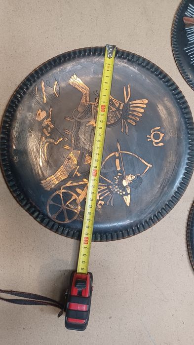 Декоративные тарелки настенные, медные