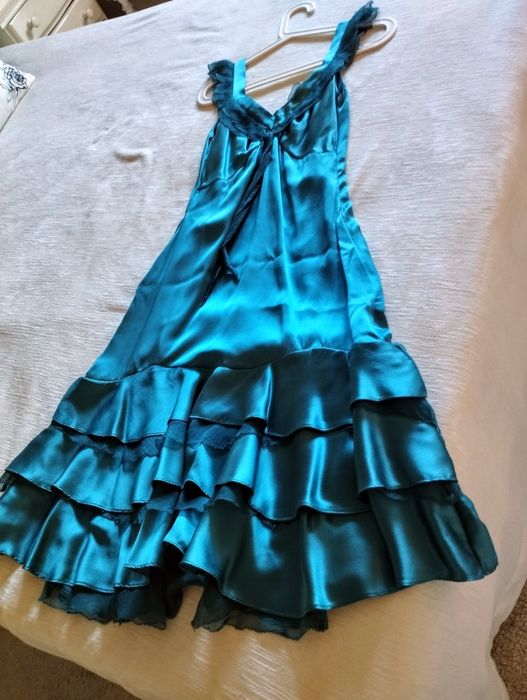 Vestido de festa em seda