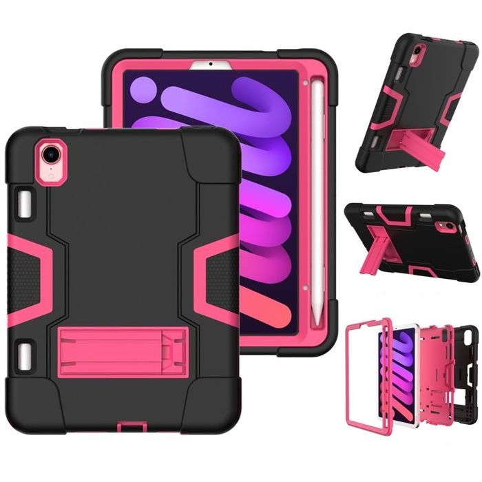 Etui do iPad Mini 6 8.3" z Podstawką i Miejscem na Rysik Czarne