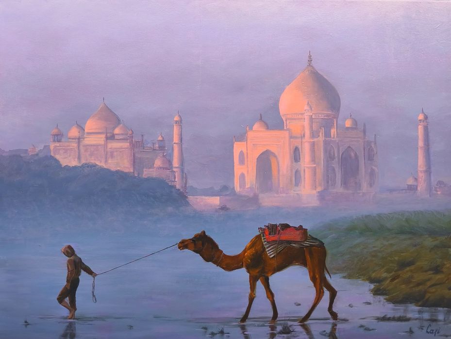 Картина східний пейзаж олійними фарбами на полотні