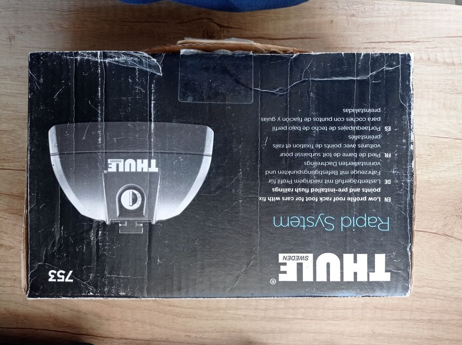 Stopy belek bazowych THULE RAPID SYSTEM 753 uchwyt KIT 4035 Audi A3 8V