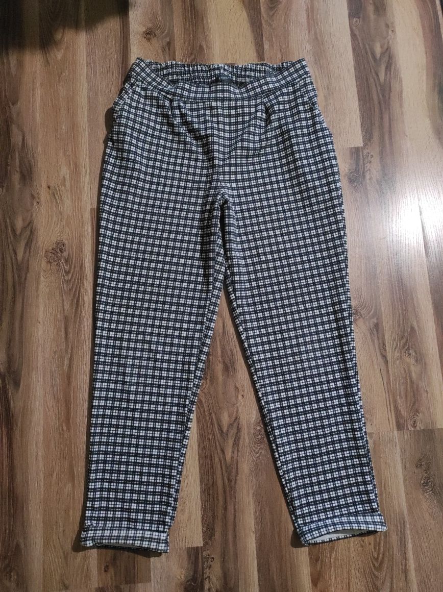 Eleganckie spodnie w kratę 42/44