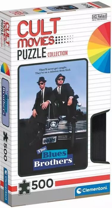 Puzzle 500 elementów. Kultowe filmy. Blues Brothers. Clementoni