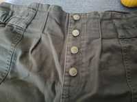 Oliwkowe khaki szorty denim co xl 42