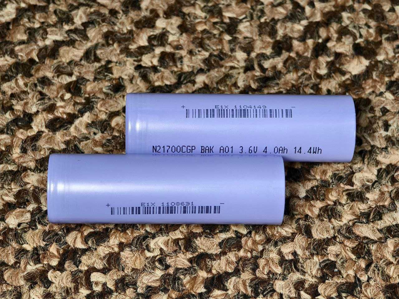 Акумулятори високоток 21700 BAK N21700CGP 4000mAh 40А
