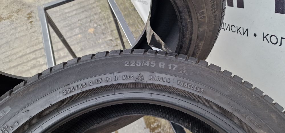 Зима 225/45/R17 7.7 мм 2шт Continental TS 830p Резина Шини Склад
