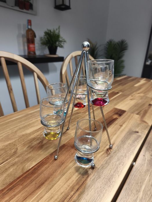 Set copos shots com suporte