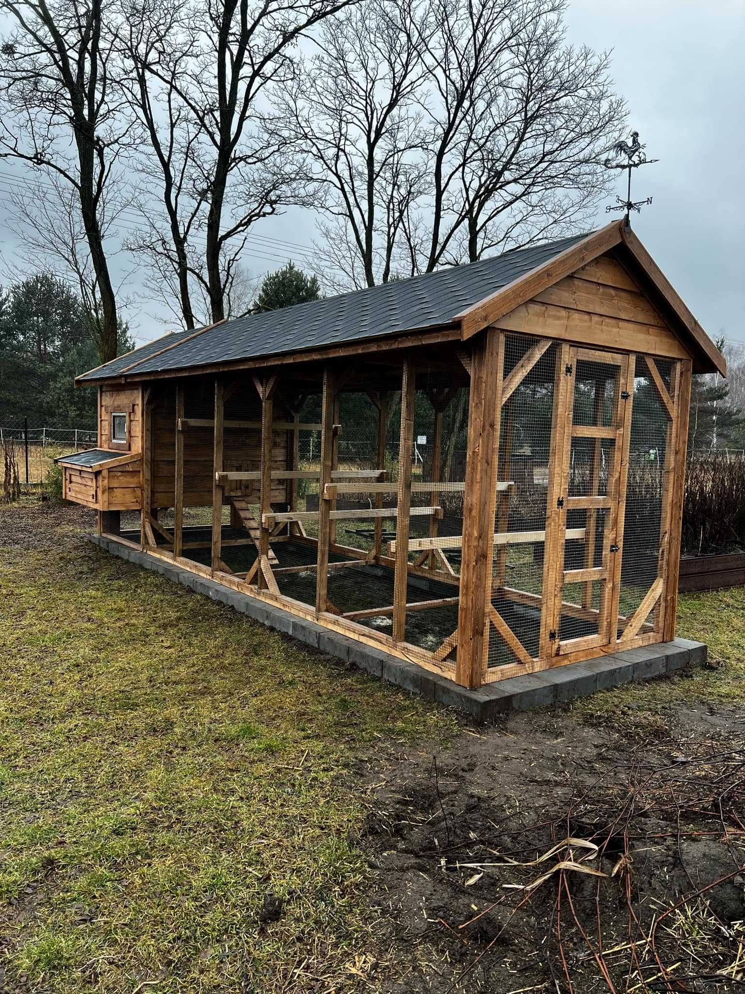 Kurnik dla kur 200x150x210h + woliera 200x500 od PRODUCENTA!!!