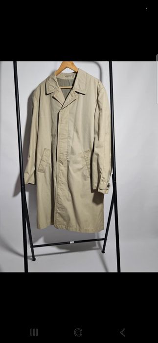 Beżowy trencz elegancki ponadczasowy vintage modny 38 40 42