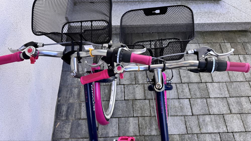 Gwarancja! Jak nowe rower B’twin koła 24” dla blizniaczek ok.6-9 lat