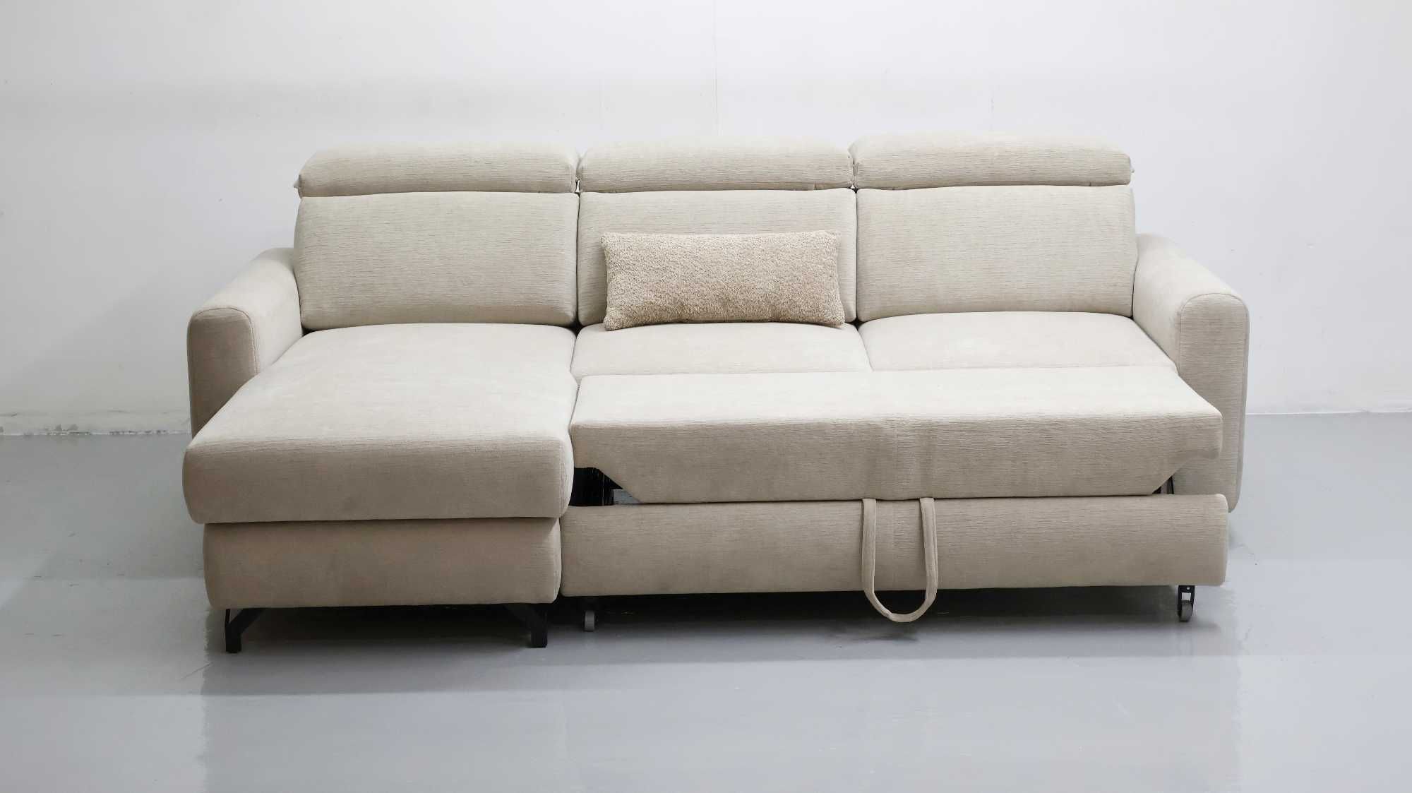 TDE DESIGN NAROŻNIK funkcja spania pojemnik regulowane oparcie SOFA