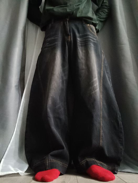 джинсы бегги баллоны черные