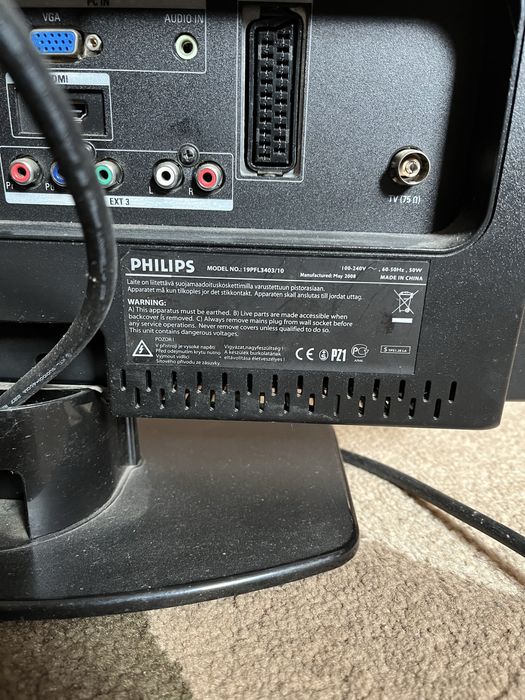 Телевізор/ Монітор Phillips “PHILIPS MODEL NO.: 19PFL3403/10” Торг