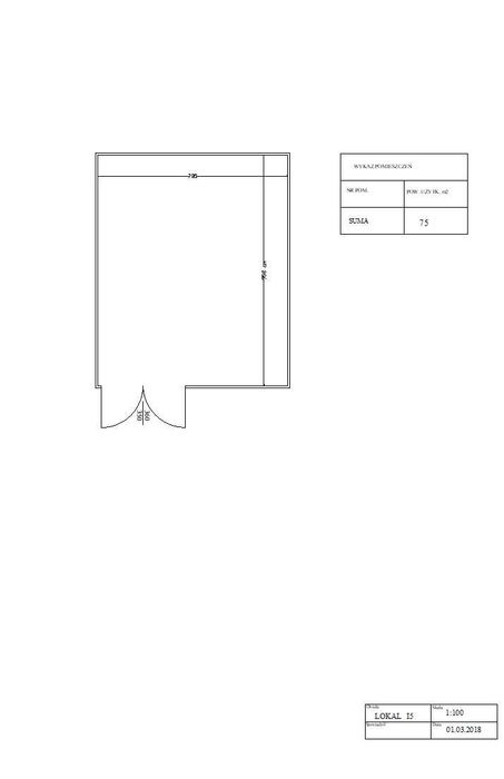 Wynajem lokalu magazynowego 75 m2