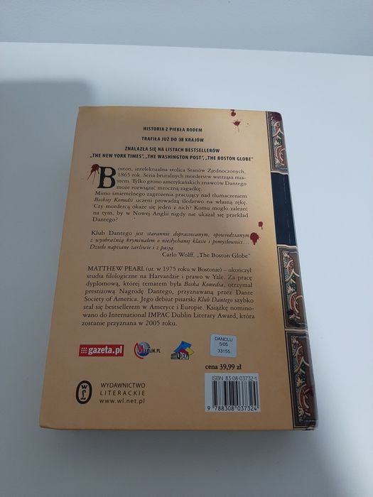"Klub Dantego" Matthew Pearl
