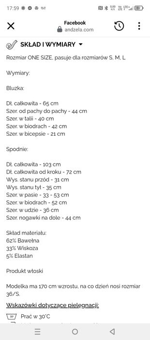 Śliczny komplet damski
