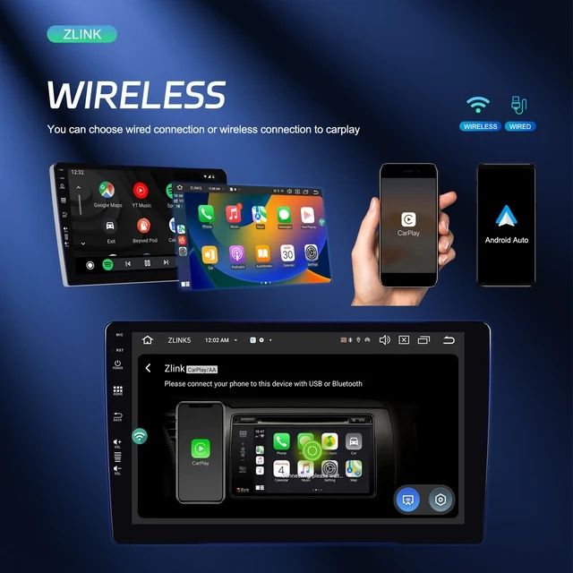 Rádio android 4/64gb 4G WiFi GPS 9 polegadas CARPLAY Android auto NOVO