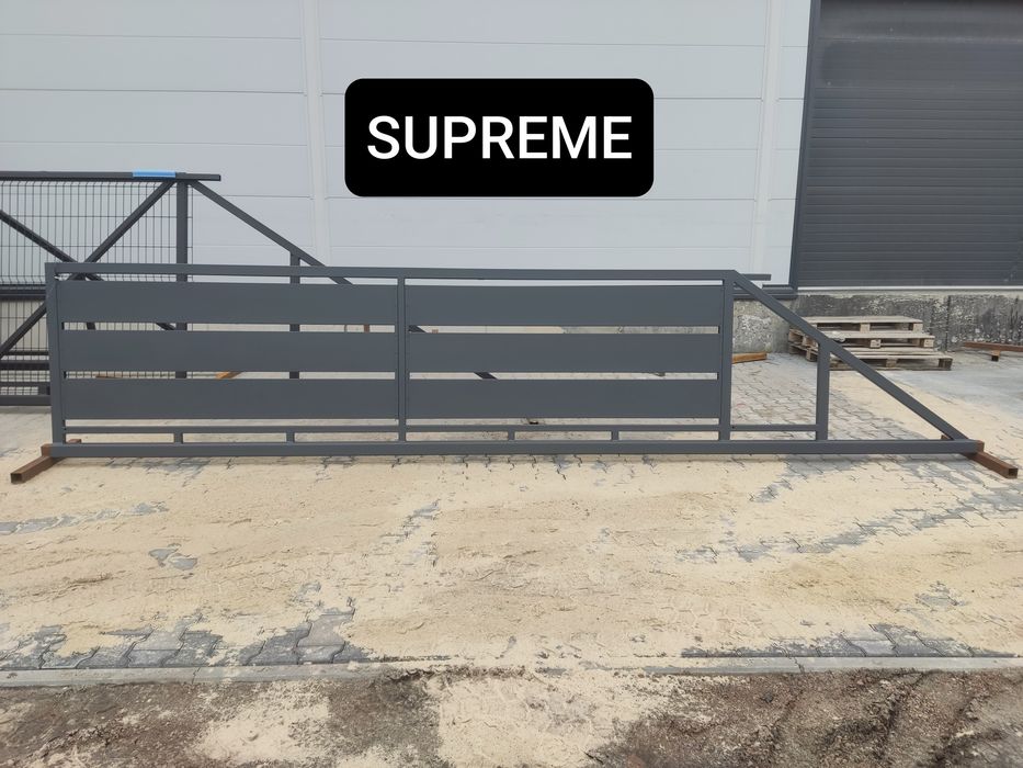 Brama przesuwna panelowa 5mx1,72m, ocynk ogniowy+RAL,