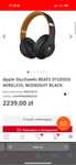 Apple Słuchawki Beats studio3 wireless, midnight black