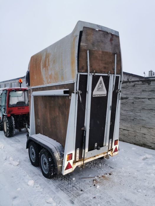 Przyczepka do przewozu jednego konia lekka DMC1000kg koniowóz