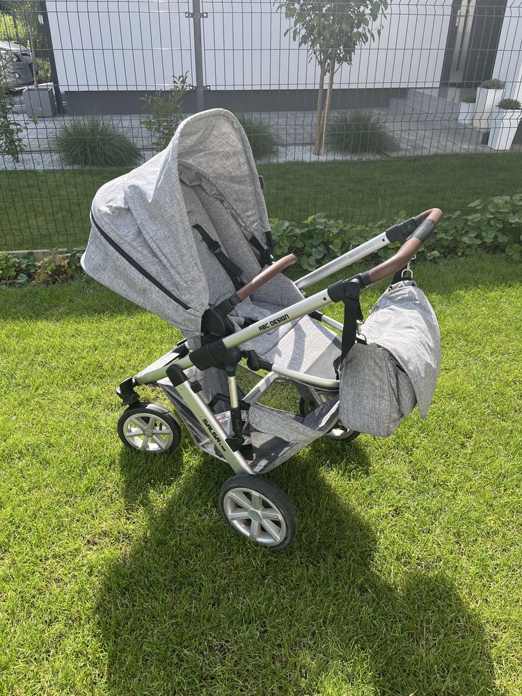 Wózek spacerowy z gondolą 2 w 1 ABC DESIGN SALSA 4 +fotelik i adaptery