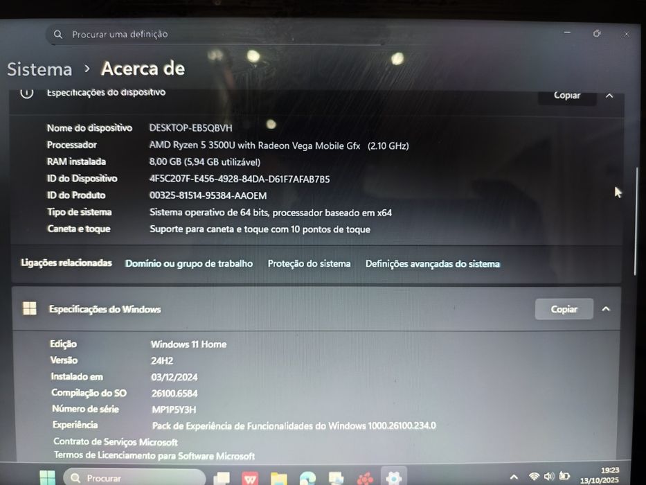 Lenovo Ideapad C340 Ryzen 5
SSD 477GB / Vega 8 -