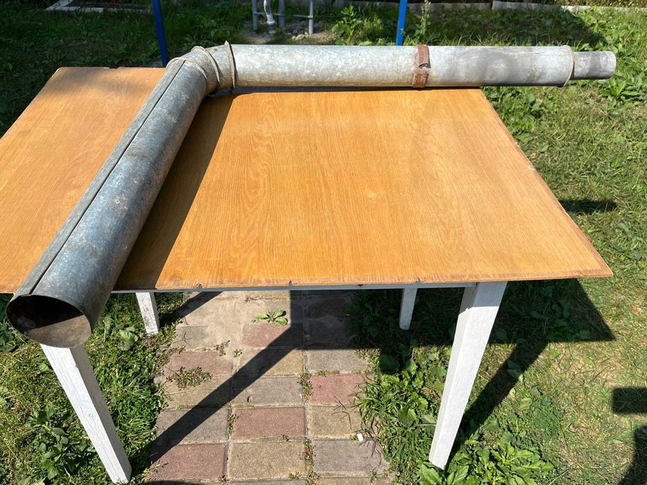 Труба из оцинковки с коленом