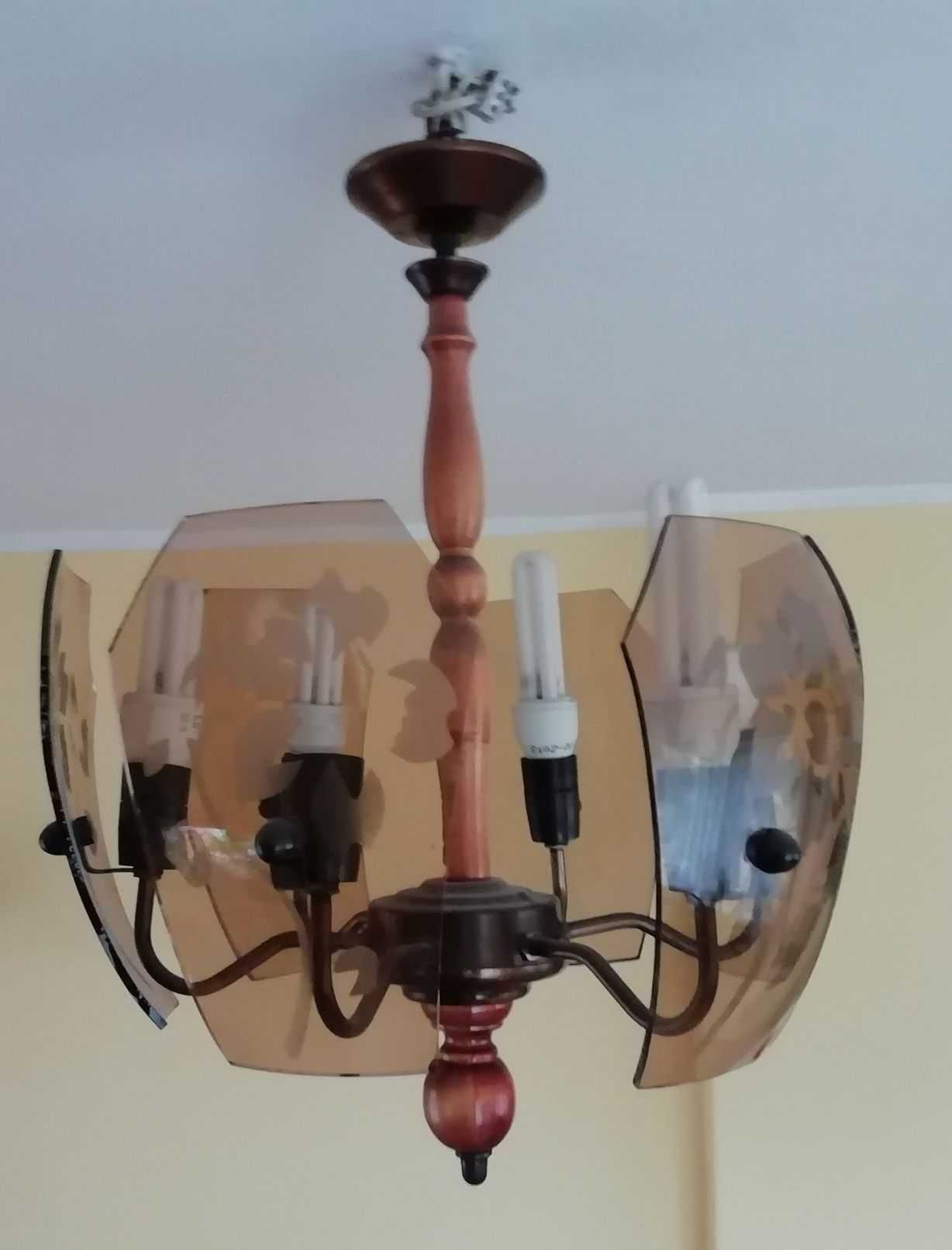 Lampa wisząca sześcioramienna