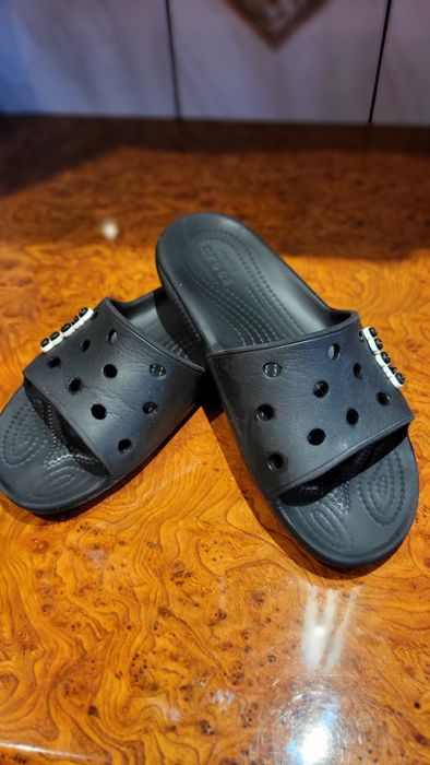 Crocs 39 czarne klapki