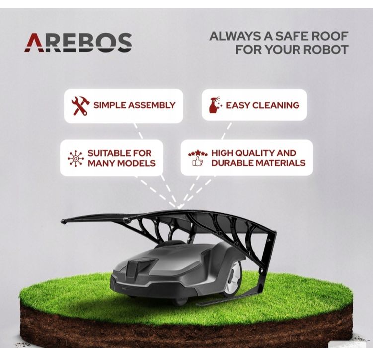 Wiata dla robota koszącego