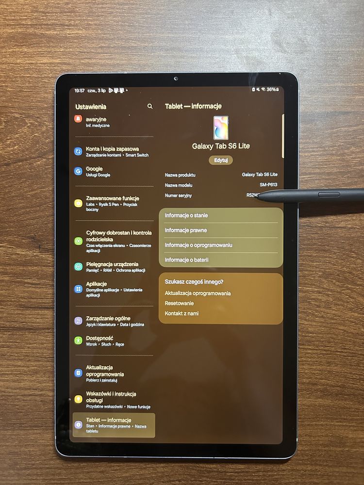 Na sprzedaż tablet Samsung Galaxy Tab S6 lite (SM-P614) 2022 edition