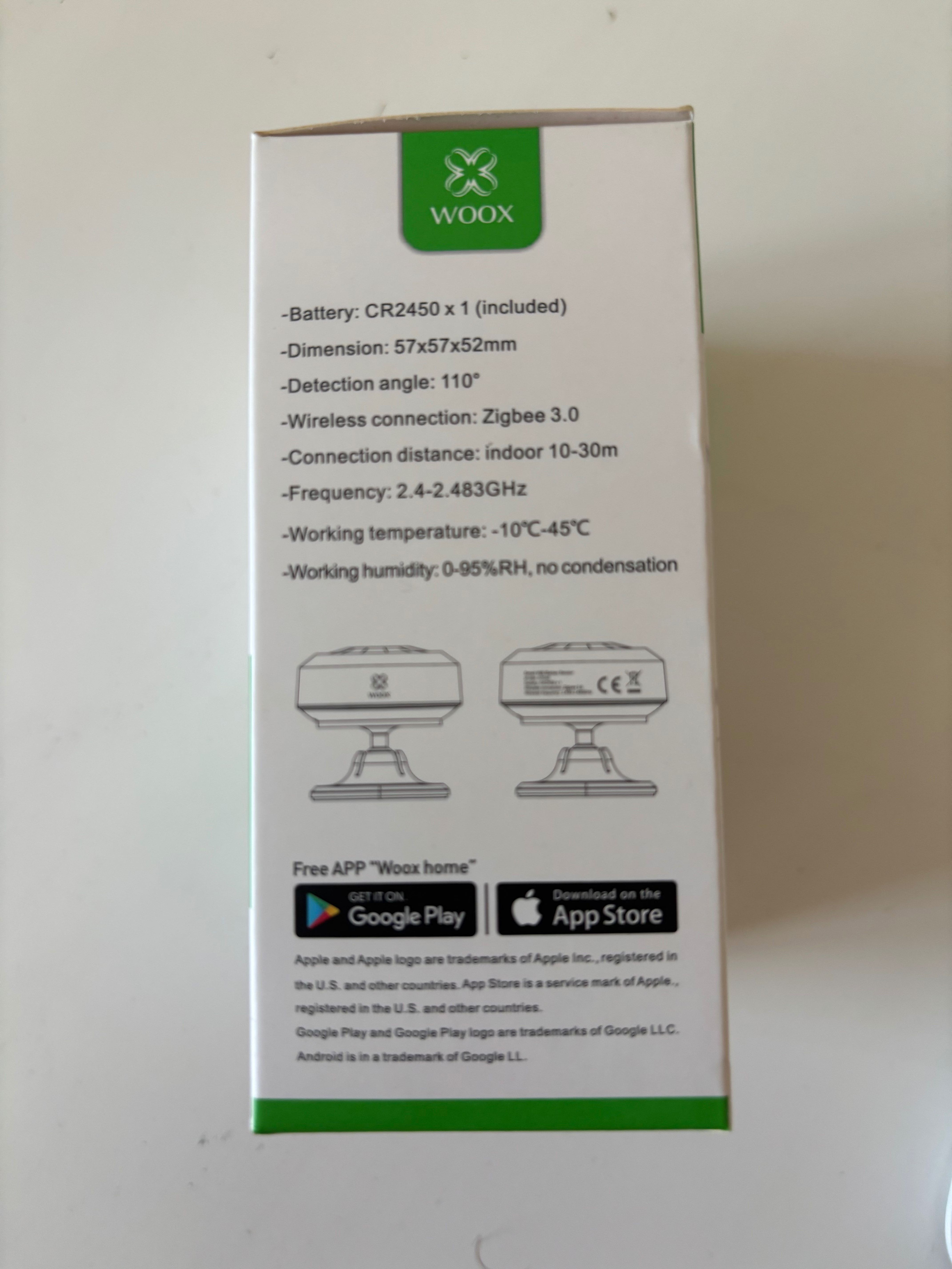 Sensor de Movimento Zigbee Wireless Woox R7046