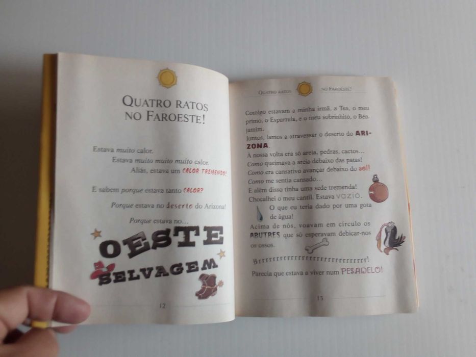 Livro "Quatro ratos no Faroeste", Geronimo Stilton