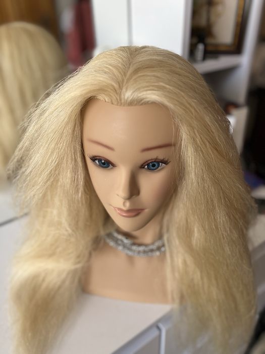 Голова для навчання,болванка-Маникен 100%  натуральне  волосся