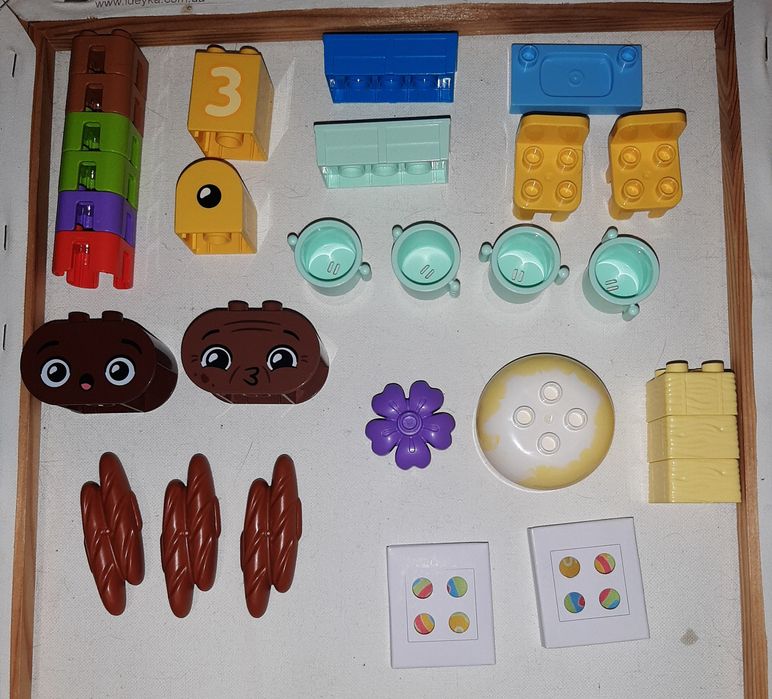 Нові цікаві деталі Лего Дупло + принти.