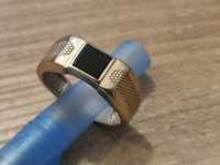 DDG191 nowoczesny złoty pierścionek sygnet, złoto 585, R22
