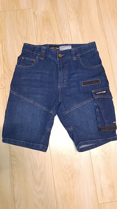 LAHTI PRO Spodnie robocze jeansowe nowe roz. M 340g/m2 krótkie