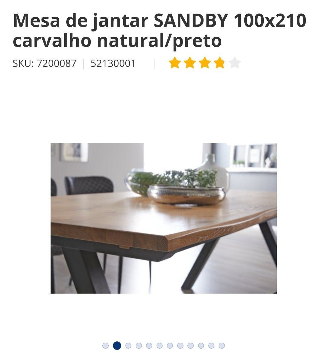 Mesa para sala de jantar