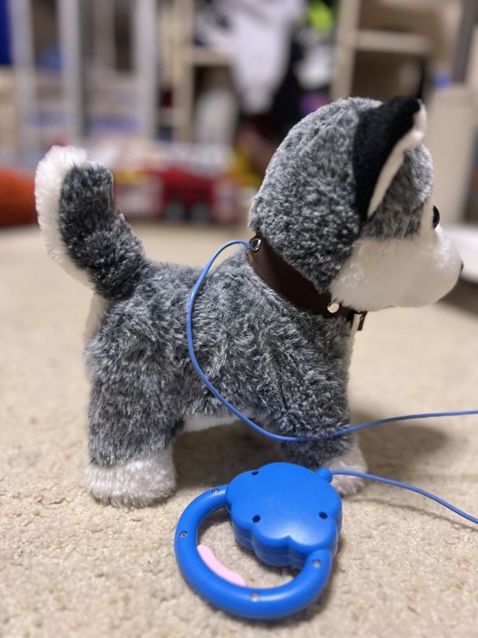 Дитяча інтерактивна інрашка цуценя, собака на повідку