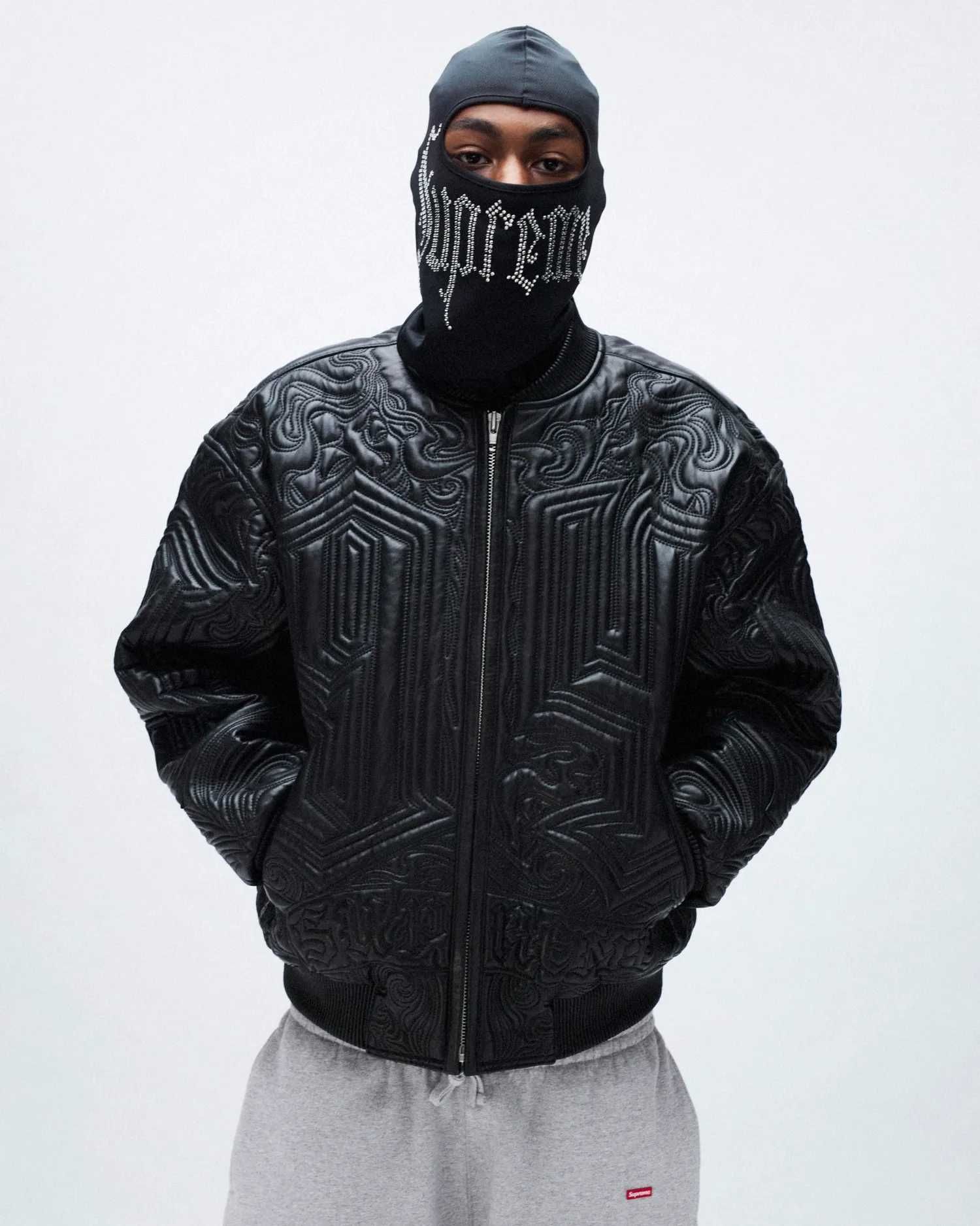 Балаклава Supreme Rhinestone Balaclava Black