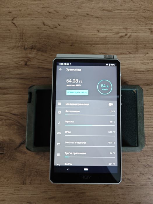 Плеер hiby r6 2020 в идеальном состоянии+ кожаный чехол.