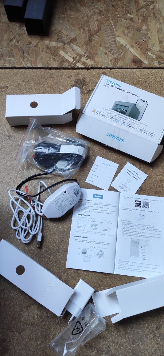 2 szt Sterownik Napędu bram garażowych Meross MSG100 pilot smart wi fi