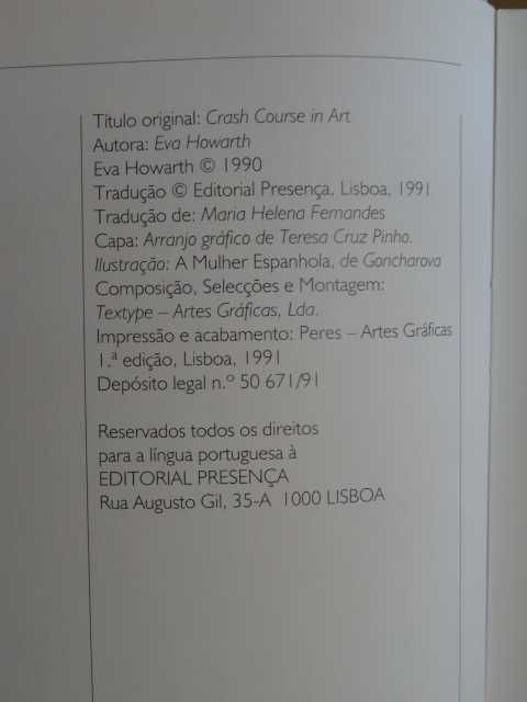 Breve Curso de Pintura de Eva Howarth - 1ª Edição