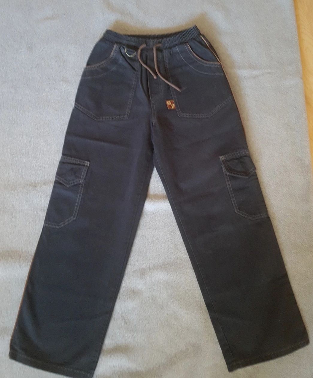 Spodnie jeansowe czarne Gangs roz.146