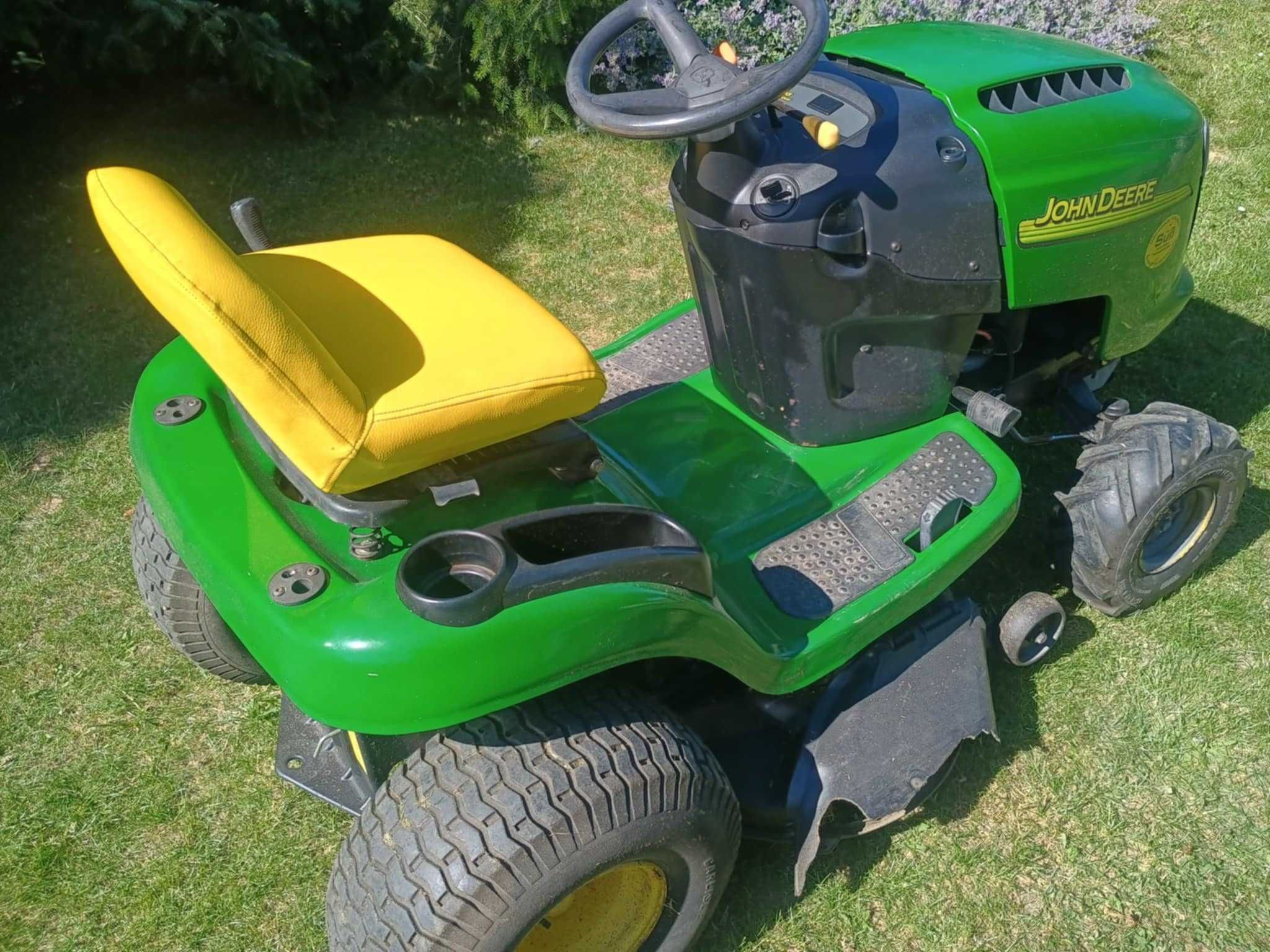 John Deere L 105 hydro Briggs 14,5 KM wyrzut boczny traktorek kosiarka